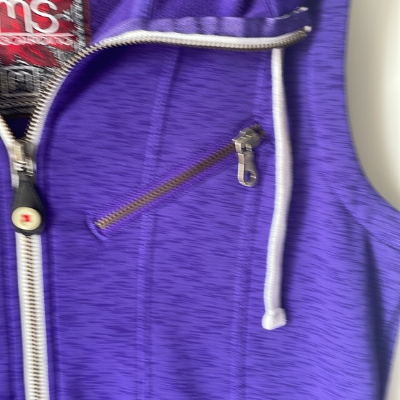 Sims Snowboarding Women's Size Medium Hooded Vest Purple - Picture 3 of 8